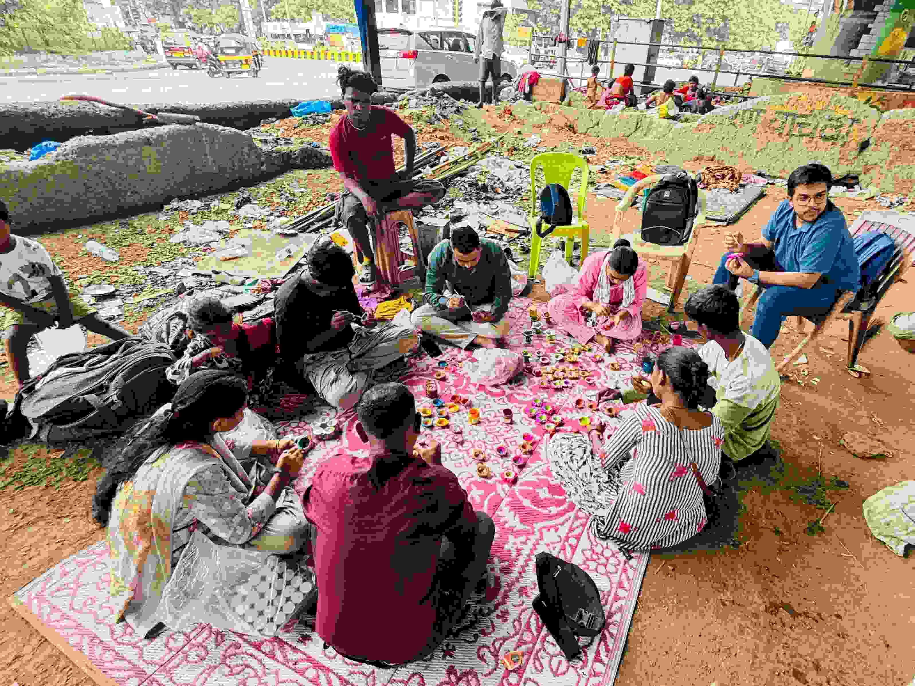 Empowering Lives Through Art – Diya Painting Activity